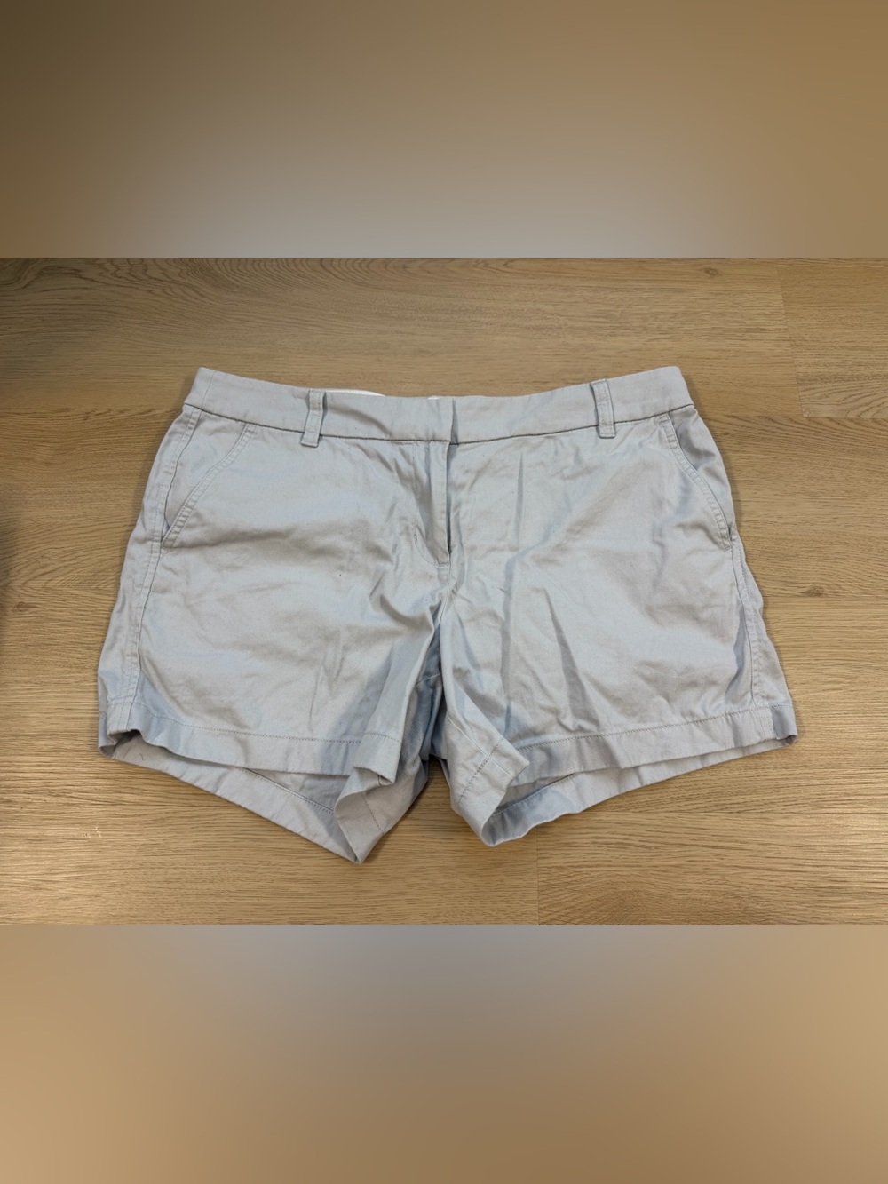J Crew Shorts Womens Size 12 Gray Chino Pockets